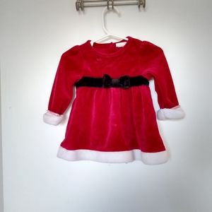 Cat and Jack Baby Santa Dress 3-6m